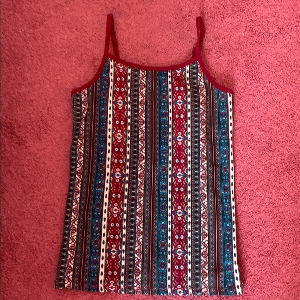 Cute beet red colored top with designs